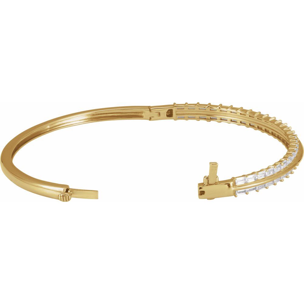 14K Lab-Grown Diamond Bangle